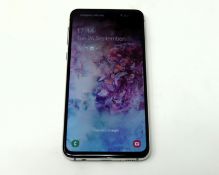 A pre-owned Samsung Galaxy S10e (SM-G970F) 128GB in Prism White (Google account clear. Grade B) (Che