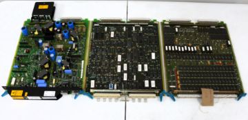 Three pre-owned Marconi Line Cards (Sold as seen).