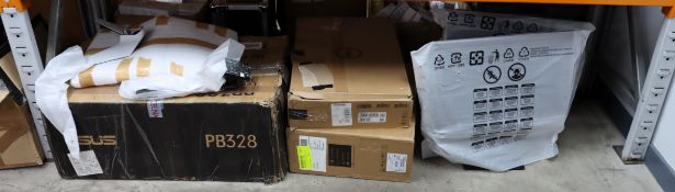 A quantity of new and pre-owned monitors (Damaged/Missing parts. All items sold as seen for spares o
