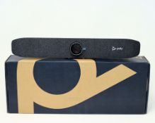 A pre-owned Poly Studio P15 Video Bar (P/N: 2200-69370-001 UPC: 610807900498) (Boxed. Power adaptor,