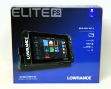 A boxed as new Lowrance Elite 9 FS Fishfinder/Chartplotter With Worldwide Basemap (No Transducer) (P