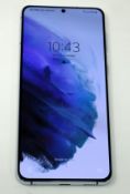 A pre-owned Samsung Galaxy S21 Plus 5G (SM-G996B/DS) 128GB Phantom Silver (Google account clear. Gra
