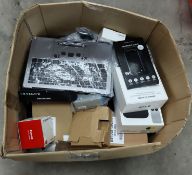 A quantity of new and pre-owned electrical items and accessories (One box. All items sold as seen).