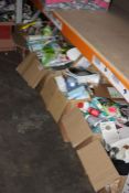 Six boxes of miscellaneous items to include homewares, cleaning products, toys and others.