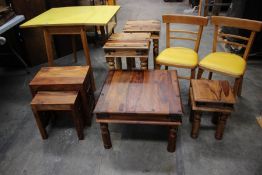 Eight items of high quality furniture to include kitchen table, chairs and other related items.