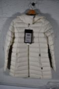 A Woolwich puffer coat (Size S).