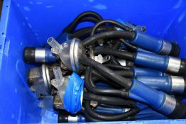 Six pre-owned Milkrite Clusters in a crate.