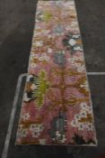 A Bargi Sweden decorative runner rug (760mm x 3030mm).