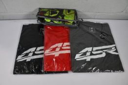 Approximately twenty items of as new 4SR racing wear to include T-shirts, a hoodie, base tops and gl