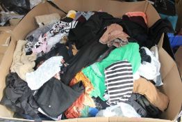 A Pallet sized box of assorted pre-owned clothing and related 200+ Items