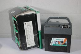 An as new Voss Farming Kappa 7 Electric Fence Energiser with Panel, box has some damage.