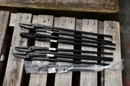 Five as new Picard Blacksmith's Tongs (Flat Nosed - 47-600 x 4, 49-400 x 1).