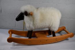 A rocking sheep from The Rocking Sheep Company.