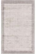 An as new Benuta Nova Border Rug - Light Grey (160 x 230cm, Stock Photo).