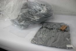Twenty as new Simon + Simon long sleaved Richmond polo shirts in grey (Large).