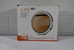 A pre-owned ILIFE Robot Vacuum Cleaning Robot, Hybrid Vacuum and Mopping, untested.