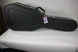 An as new Hiscox acoustic guitar case in black.