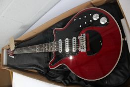 A pre-owned Brian May Red Special Electric Guitar with gig bag.