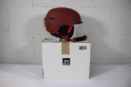 A boxed as Anon Highwire red helmet (Medium)