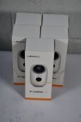 Five boxed as new Lemnoi IP cameras A3 wireless, night vision, motion sensor, indoor/outdoor usage,