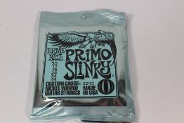 Ten packs of Ernie Ball 2212 Primo Slinky Electric Guitar Strings (9.4 - 44).