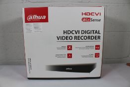 A boxed as new Dahua XVR7216AN-4K-I3 16 Channel Penta-brid 4K 1U 2HDDs Digital Video Recorder.
