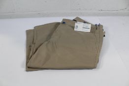 A pair of Meyer M5 Chinos Beige pure organic bio cotton (Size 35W L32).