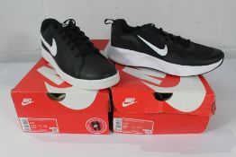 Two pairs of as new Nike Trainers: Court Royale 2 (UK 9) and Women's Wearallday (UK 7).