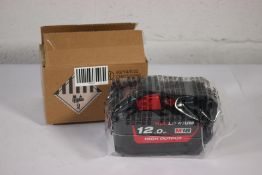 A boxed as new Milwaukee M18HB12 12.0Ah HIGH OUTPUT Battery 1 x 12.0Ah.
