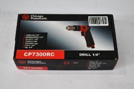 An as new CP7300RC Chicago Pneumatic 1/4″ Pistol Grip Air Drill