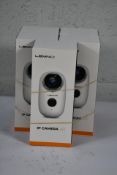 Five boxed as new Lemnoi IP cameras A3 wireless, night vision, motion sensor, indoor/outdoor usage,