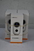 Five boxed as new Lemnoi IP cameras A3 wireless, night vision, motion sensor, indoor/outdoor usage,
