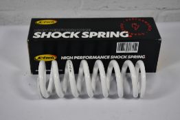 An as new boxed K-Tech high performance RCU shock spring 69N 2251g WP Xplor White Ral 9016.
