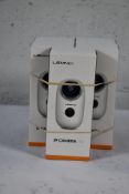 Five boxed as new Lemnoi IP cameras A3 wireless, night vision, motion sensor, indoor/outdoor usage,