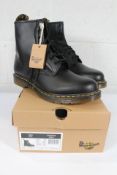 A pair of boxed as new Dr. Martens 1460 Smooth Leather Lace Up Boots - Black (UK 11).
