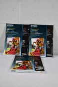 Ten as new Epson Value Glossy Photo Paper A4 50 sheets (EPS400036).