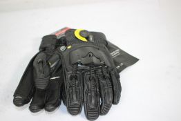 A pair of as new Knox Hand Amour Handroid Pod all black 3XL (MK5) gloves.