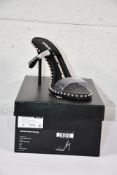 A pair of boxed as new Alexander Wang Nova black sandal (Size 39 UK6).