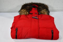 A women's as new Jack1t Original Rescue Down Jacket in Red, Size L.