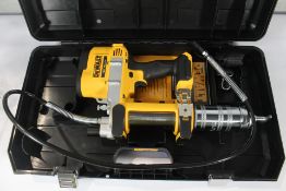An as new DeWalt DCGG571 Grease Gun 18V (Unit only with case).