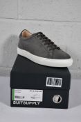 A pair of boxed as new SuitSupply Grey sneaker in off white (Size UK 8 EU 42).