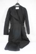 A women's By Malene Birger Sirrenas Double Breasted Wool Coat - Black (34, possibly pre-owned but ex