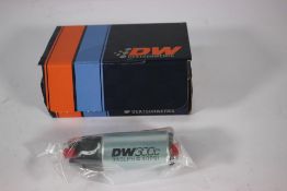 A boxed Deatschwerks DW300C compact fitment fuel pump 9 - 307 - 1009 (Box unsealed).