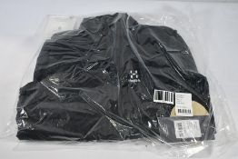 A men's Haglofs Spire Mimic Vest in True Black (Size S).