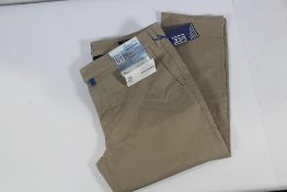A pair of Meyer M5 Chinos Beige pure organic bio cotton (Size 34W L32).