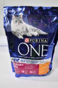 Eighteen Purina One Bifensis Urinary Care Cat Food (Chicken, 800g, 01/2024).