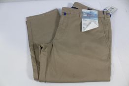 A pair of Meyer M5 Chinos Beige pure organic bio cotton (Size 38W L32).