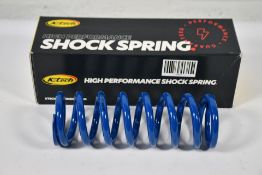 An as new boxed K-Tech high performance RCU shock spring 52.5N 2251g YZ85 1996 KYB Blue Ral 5010.