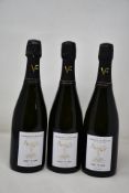 Three bottles of Varnier-Fanniere, Esprit de Craie Extra Brut Champagne (750ml) (Over 18s only).