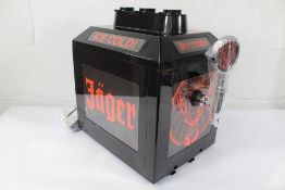 A Jagermeister 3 Bottle Tap Machine (Possibly as new but packaging has been previously opened).